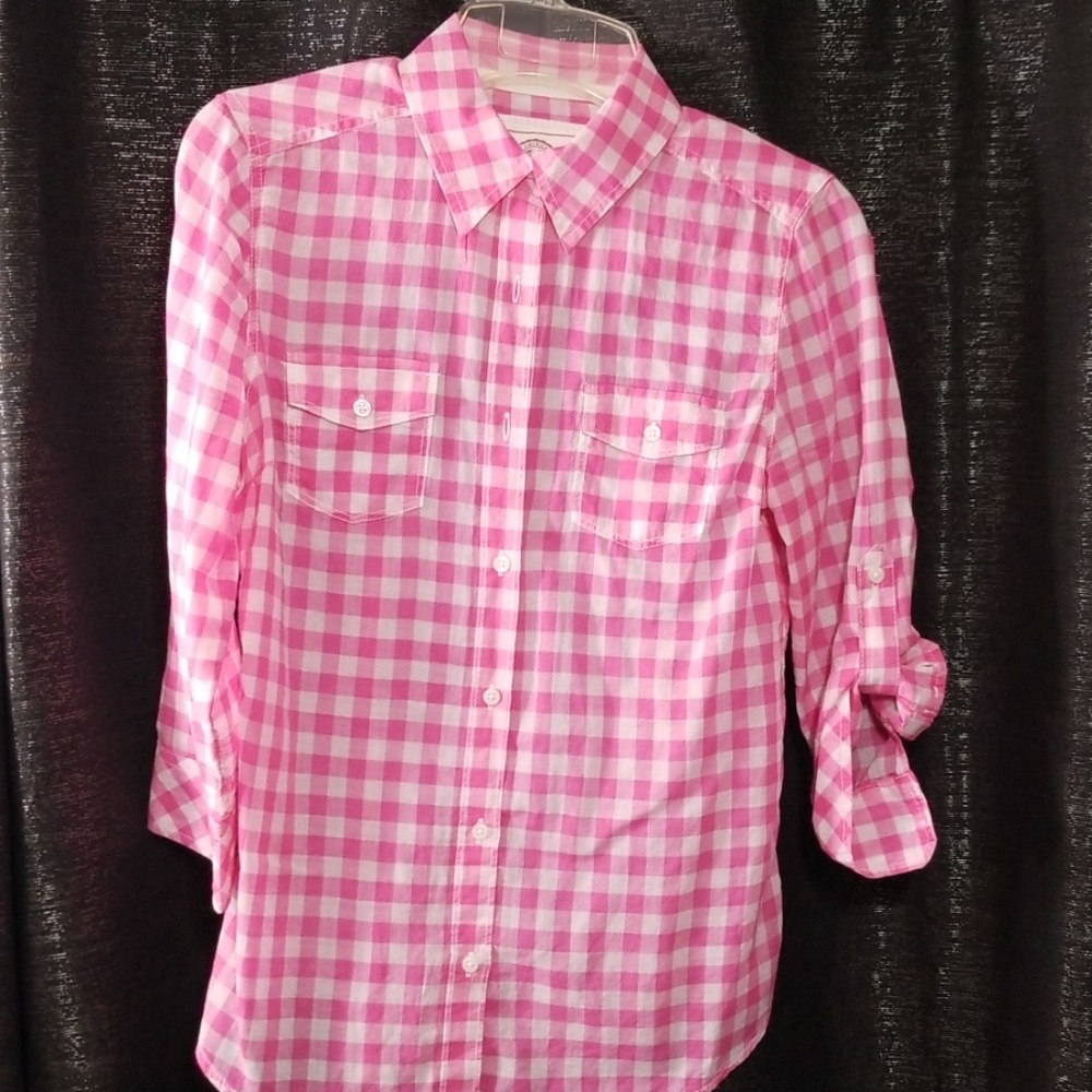 Nice pink and white blouse